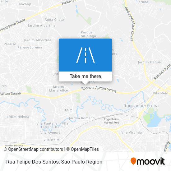 Rua Felipe Dos Santos map