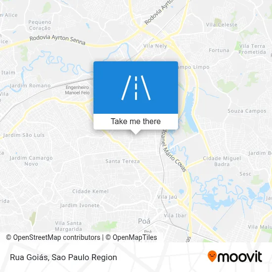 Rua Goiás map