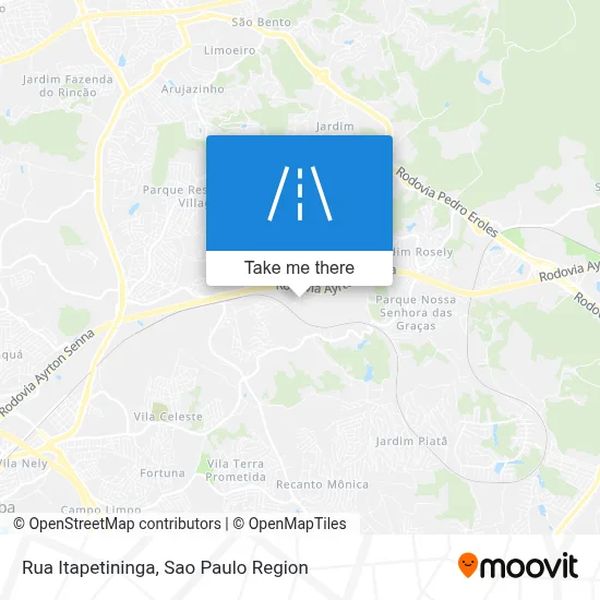 Rua Itapetininga map