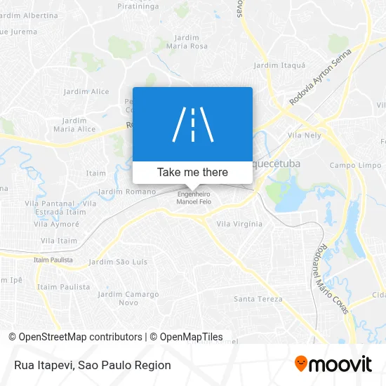 Rua Itapevi map