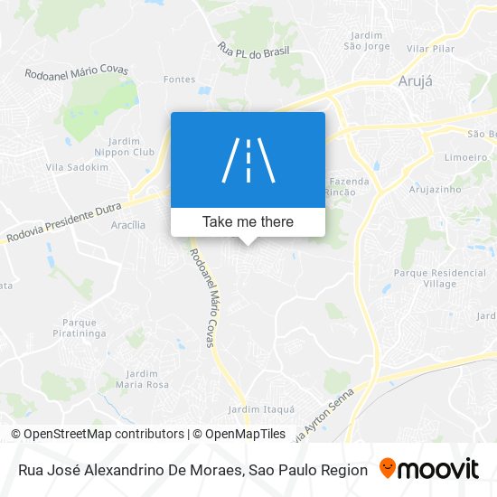 Rua José Alexandrino De Moraes map