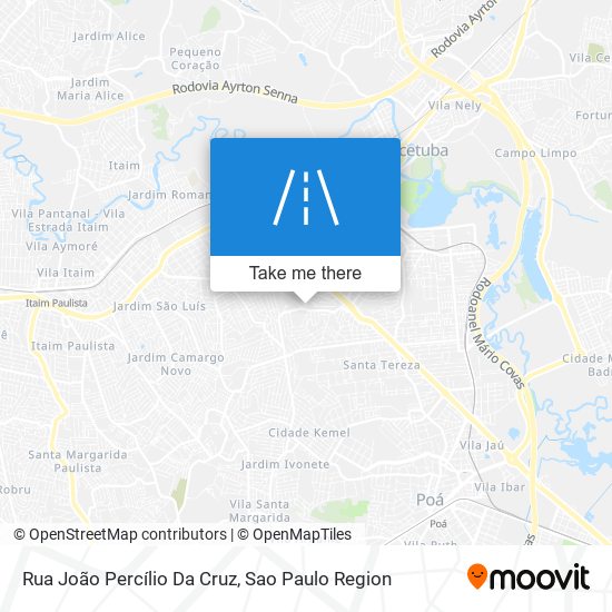 Mapa Rua João Percílio Da Cruz
