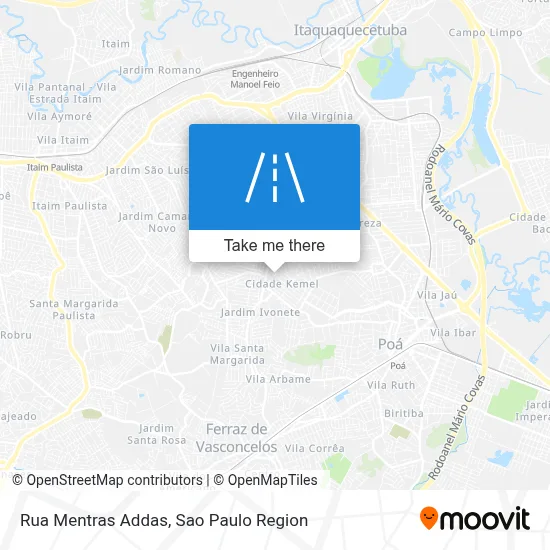 Rua Mentras Addas map