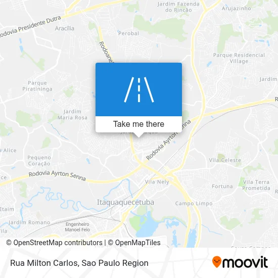 Rua Milton Carlos map