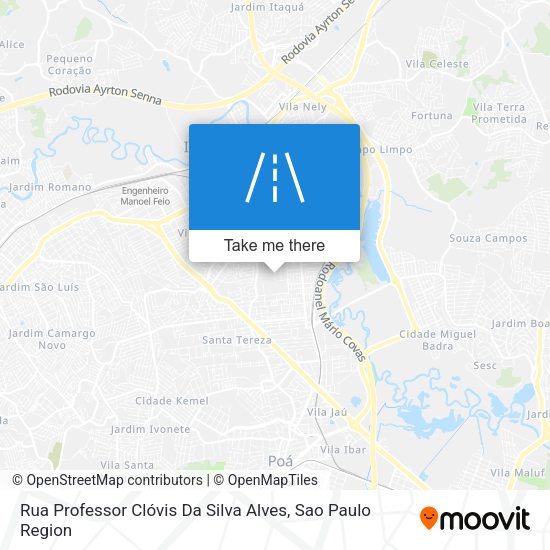 Rua Professor Clóvis Da Silva Alves map