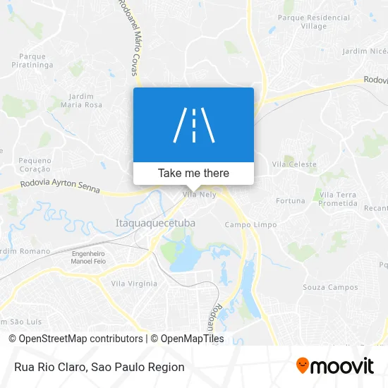 Rua Rio Claro map