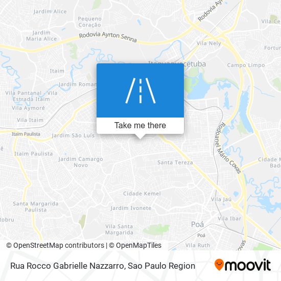 Mapa Rua Rocco Gabrielle Nazzarro