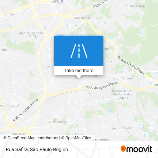 Rua Safira map