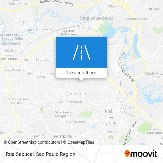 Rua Sapucai map