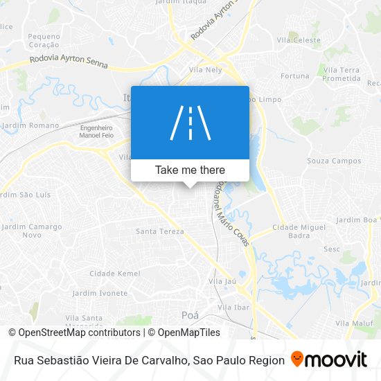 Rua Sebastião Vieira De Carvalho map