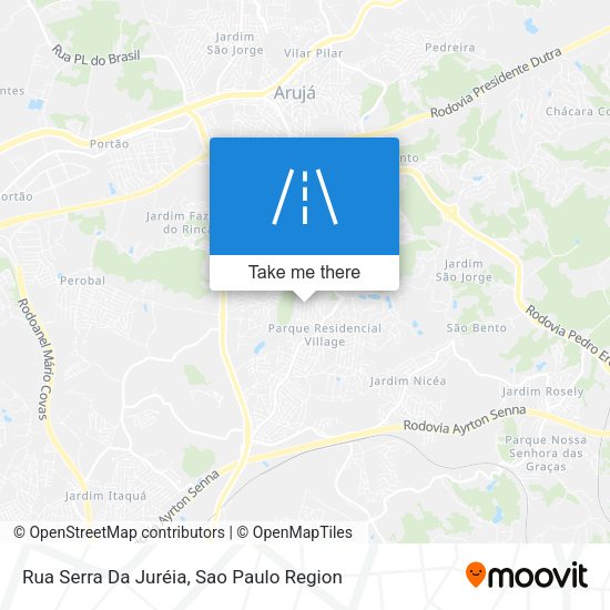 Rua Serra Da Juréia map