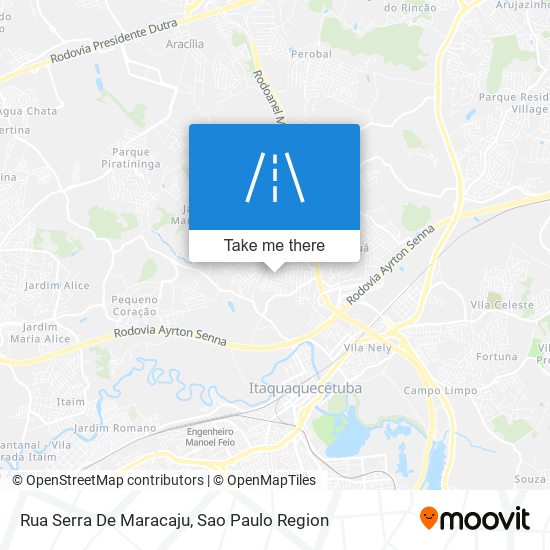 Mapa Rua Serra De Maracaju