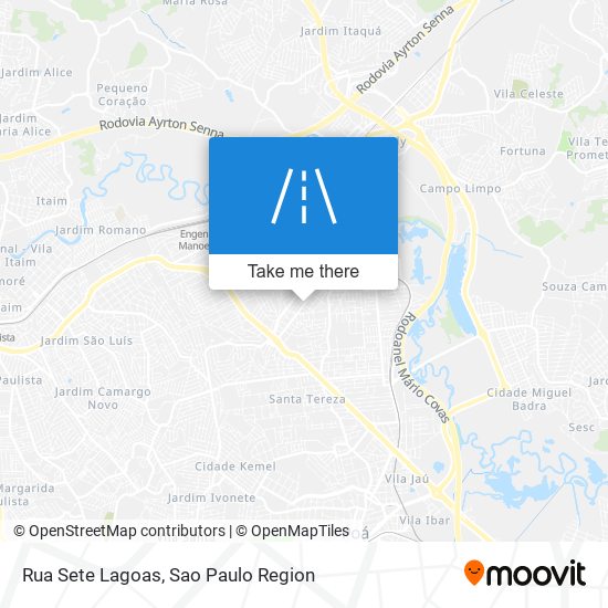 Rua Sete Lagoas map