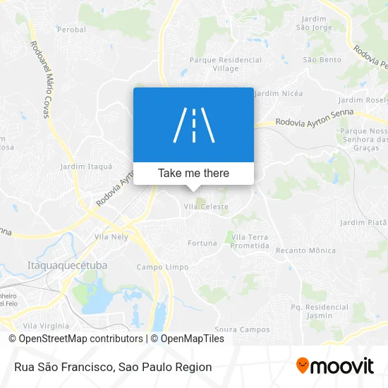 Mapa Rua São Francisco