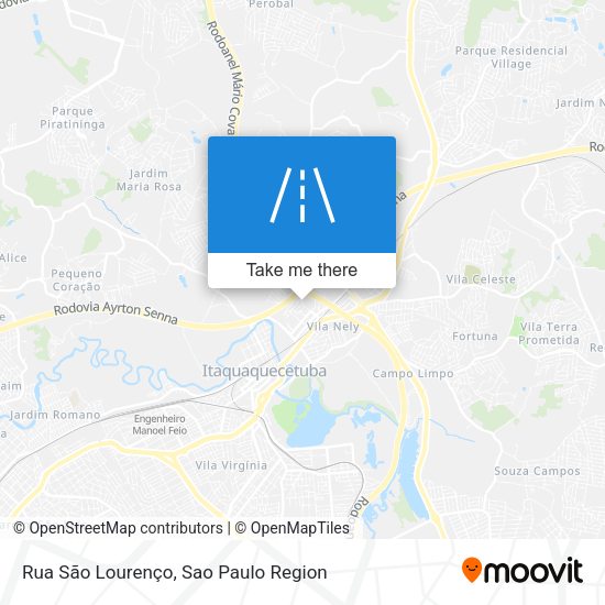 Rua São Lourenço map