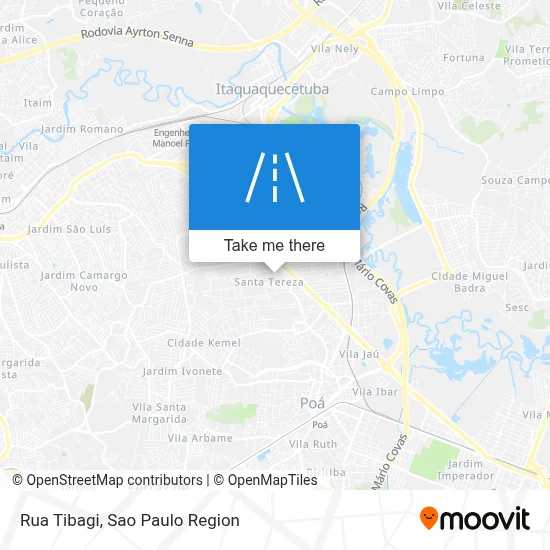 Rua Tibagi map