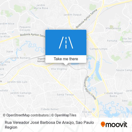 Rua Vereador José Barbosa De Araújo map