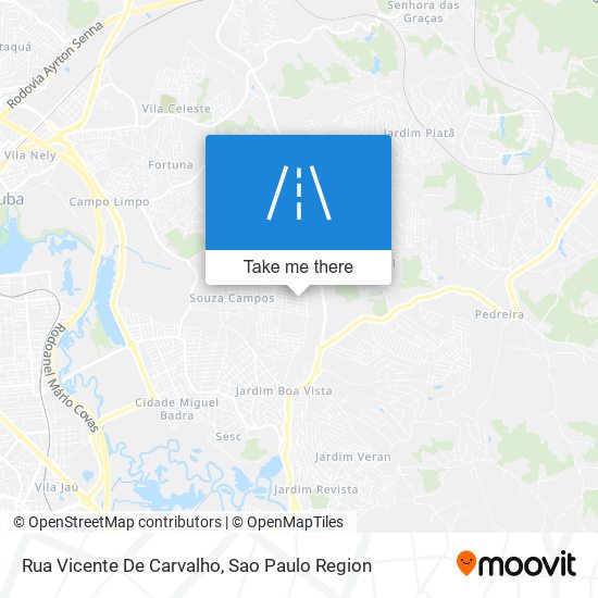 Rua Vicente De Carvalho map