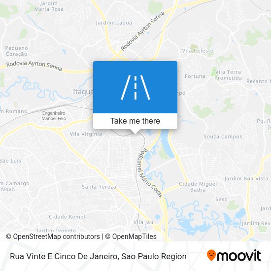 Rua Vinte E Cinco De Janeiro map
