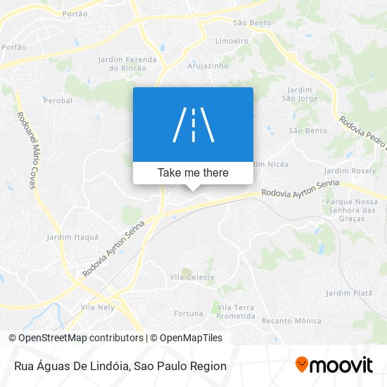 Rua Águas De Lindóia map