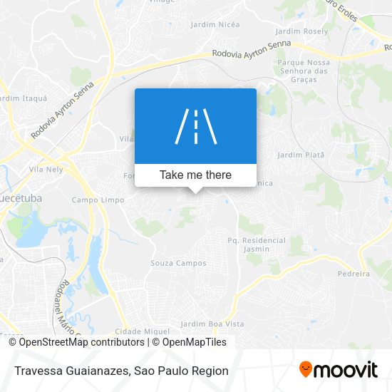 Travessa Guaianazes map