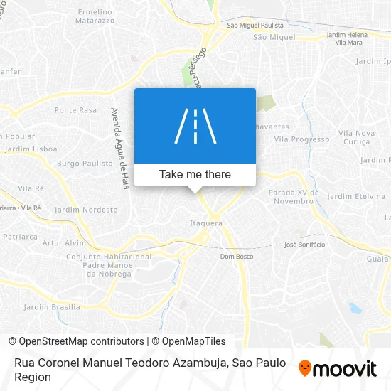 Rua Coronel Manuel Teodoro Azambuja map