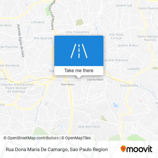 Mapa Rua Dona Maria De Camargo