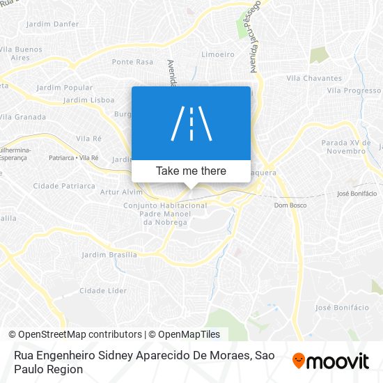 Rua Engenheiro Sidney Aparecido De Moraes map