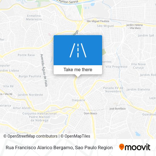 Rua Francisco Alarico Bergamo map