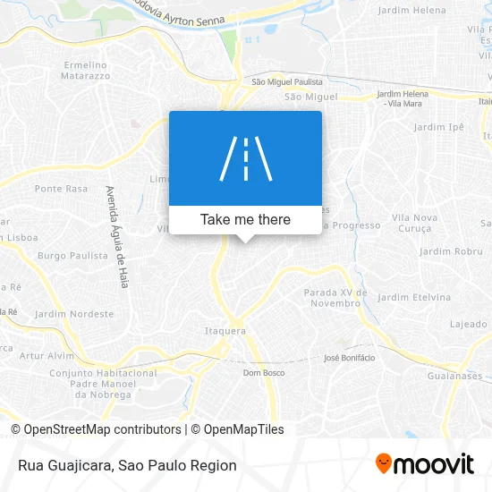 Rua Guajicara map
