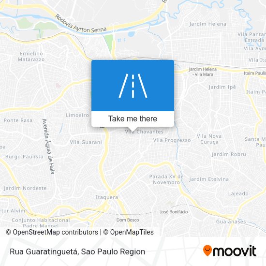 Rua Guaratinguetá map