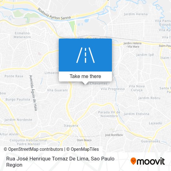 Rua José Henrique Tomaz De Lima map