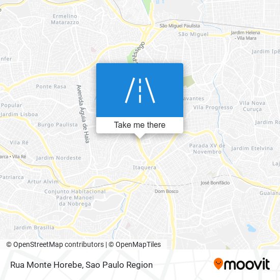 Mapa Rua Monte Horebe