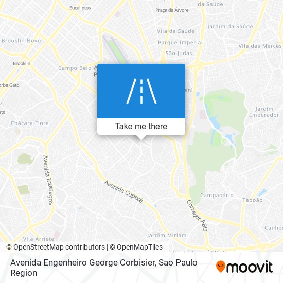 Mapa Avenida Engenheiro George Corbisier