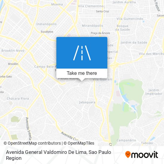 Avenida General Valdomiro De Lima map