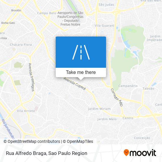 Mapa Rua Alfredo Braga