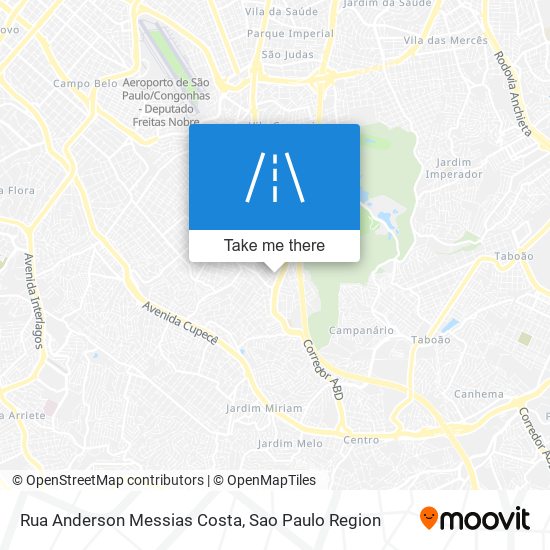 Mapa Rua Anderson Messias Costa