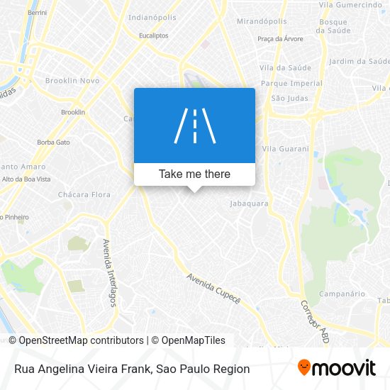 Rua Angelina Vieira Frank map