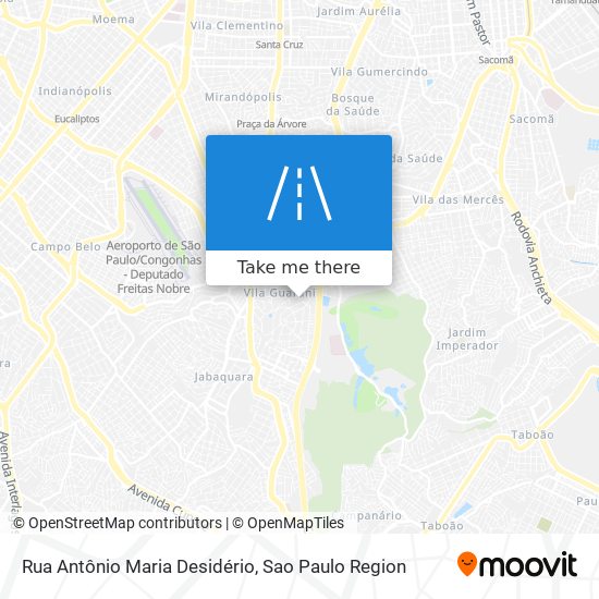 Mapa Rua Antônio Maria Desidério