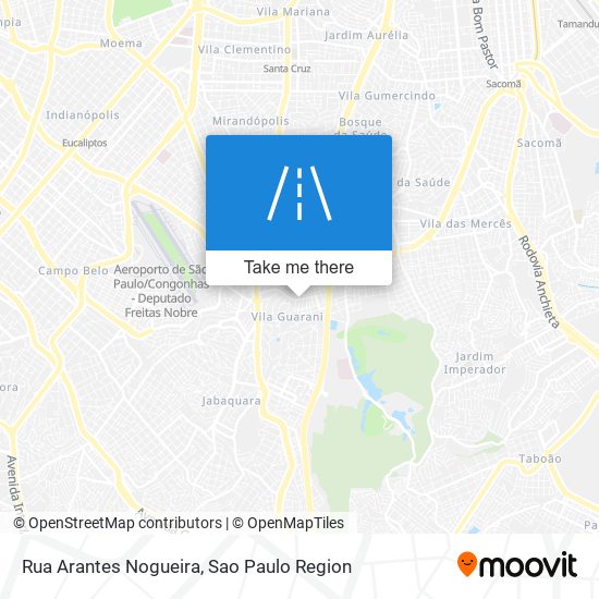 Mapa Rua Arantes Nogueira