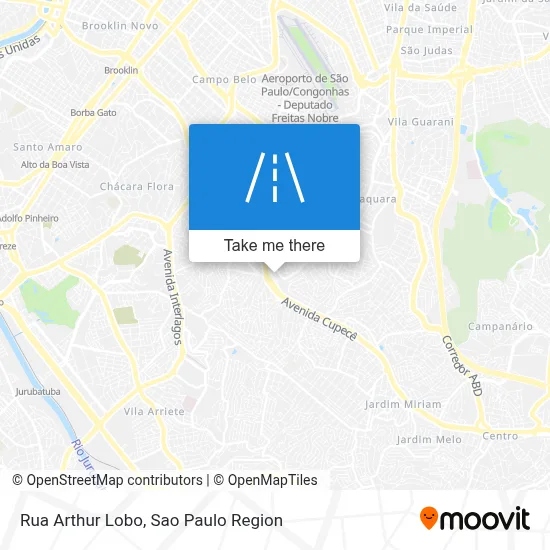Rua Arthur Lobo map