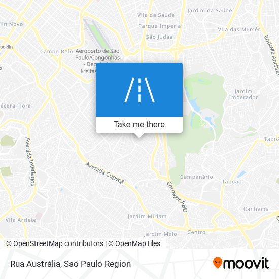 Mapa Rua Austrália