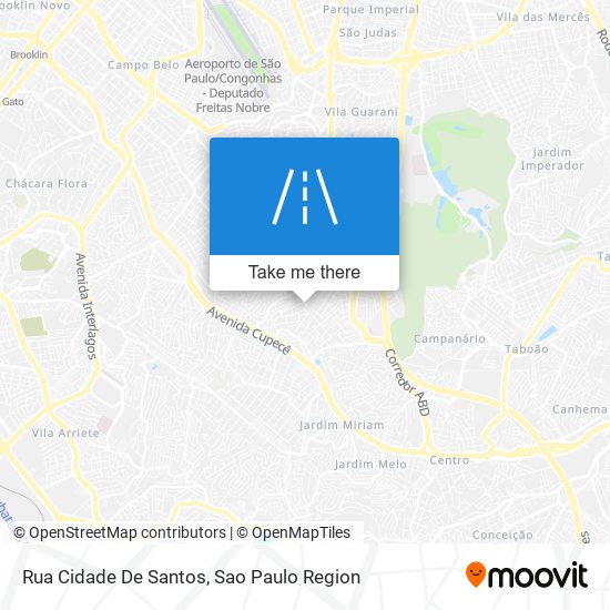 Rua Cidade De Santos map
