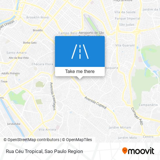 Mapa Rua Céu Tropical