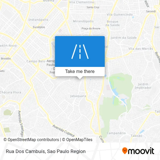 Rua Dos Cambuís map