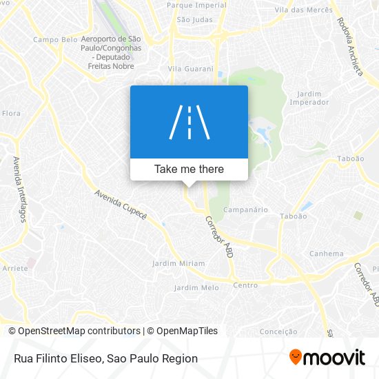 Rua Filinto Eliseo map