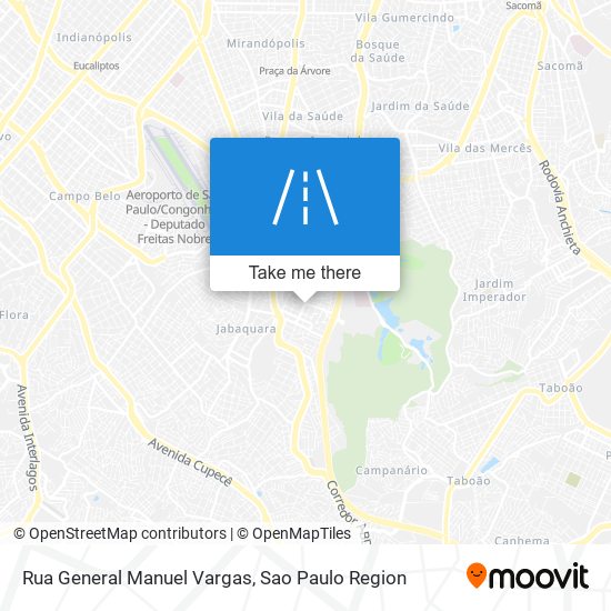 Rua General Manuel Vargas map