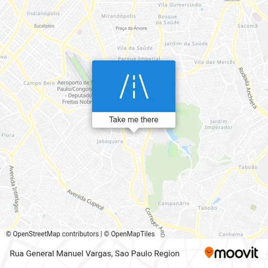 Rua General Manuel Vargas map