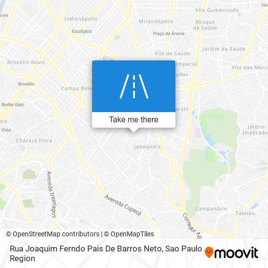 Mapa Rua Joaquim Ferndo Pais De Barros Neto