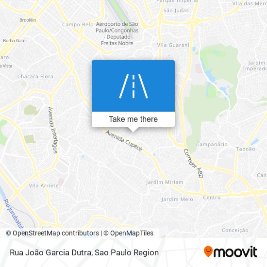 Rua João Garcia Dutra map